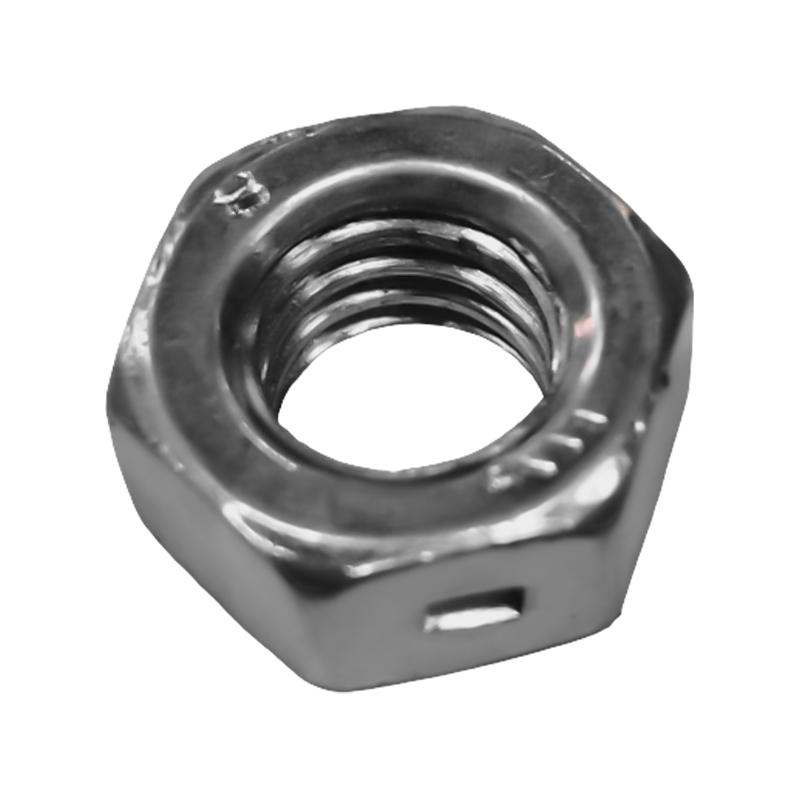 Carbon Steel Hex Nux cum caelata Tres-Point Fastener Externus Hex Nut stupra Cap Grade 4.8 Obfirmo stupra