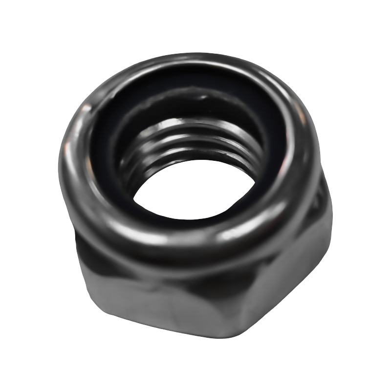 Carbon Steel Nylon Anti-solvens Anti- labi sui obfirmatis Hex Nut